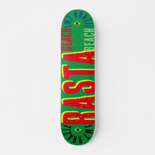 RASTA Brasil 7 3/4" Skateboard Deck (Devant)