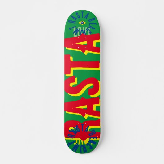 RASTA BRAZILIË 7 3/4" Skateboard Deck (Voorkant)