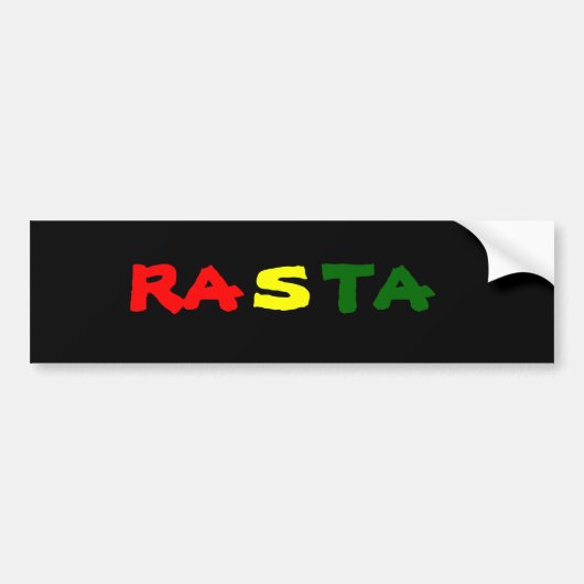 RASTA BUMPERSTICKER (Voorkant)