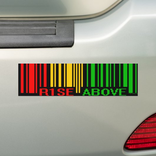 RASTA BUMPERSTICKER (Op auto)