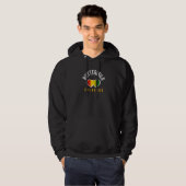Rasta Buttermilk Reggae Ski Co Jamaica Stripes Col Hoodie (Voorkant volledig)
