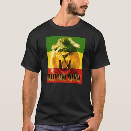Rasta Chant Down Babylon T-shirt (Voorkant)