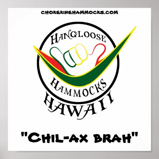 Rasta, "Chil-ax brah", Poster (Devant)