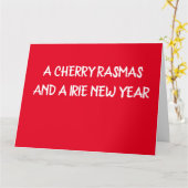 rasta christmas briefkaarten-irie rasmas kaart (Gele Bloem)