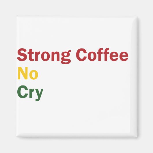 Rasta Coffee Magneet (Voorkant)