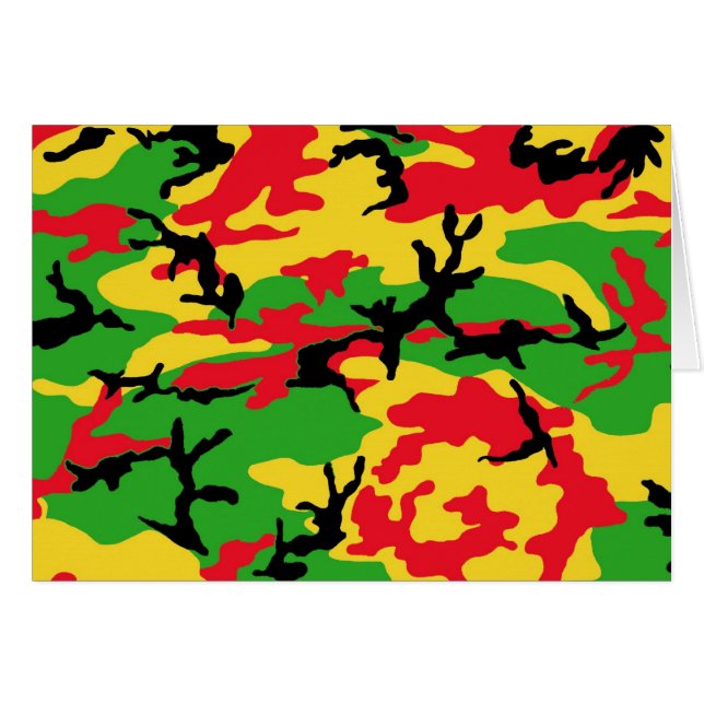 Rasta Colored Camouflage (Voorkant Horizontaal)