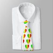 Rasta Colored Heart Stropdas (Gebonden)