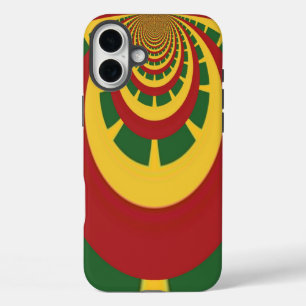 Rasta Colors  COOL RETRO Jamaica Design iPhone 16 Plus Hoesje