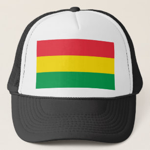 Rasta Colors Green Yellow Red Stripes Vlagpatroon Trucker Pet