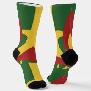 Rasta Colors Reggae is vun rood Golden Green Sokken