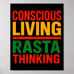 Rasta Design, Bewust Leven, Motiverende Spreuk Poster