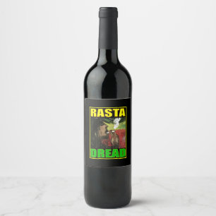 RASTA DREAD BLACK WIJN ETIKET