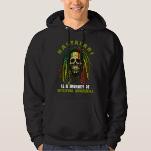 Rasta Dreadlocks Schedel Ethiopische Vlag Reggae R Hoodie