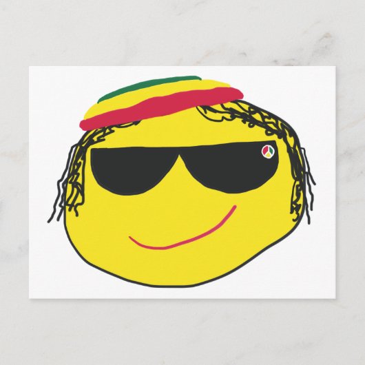 Rasta Emoji Briefkaart (Voorkant)