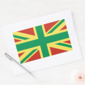 Rasta Flag UK Sticker (Envelop)