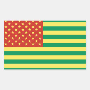 Rasta Flag US Stickers