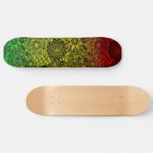Rasta Flower Pattern Skateboard (Horizontaal)