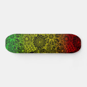 Rasta Flower Pattern Skateboard (Horizontaal)