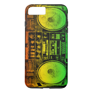 Rasta Ghetto Blaster iPhone 8 Plus / 7 Plus Hoesje