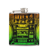 Rasta Ghetto Blaster Heupfles (Voorkant)