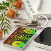 Rasta Ghetto Blaster Sleutelhanger (Voorkant Rechts)