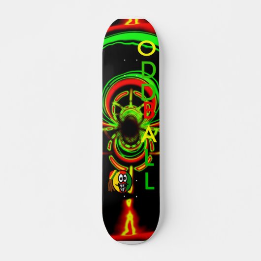 Rasta-gloed Skateboard (Voorkant)