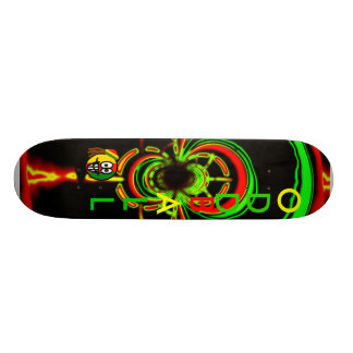 Rasta-gloed Skateboard