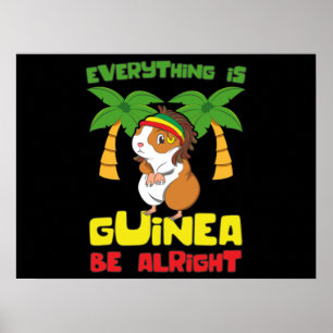 Rasta Guinee Pig Poster
