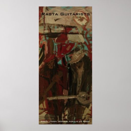 Rasta Guitarists Poster (Voorkant)