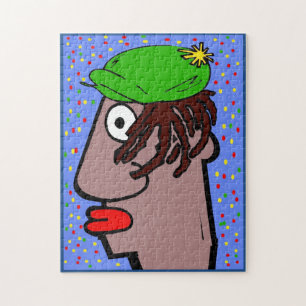 Rasta Head Art Deco Legpuzzel