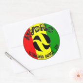 Rasta Hydro Ronde Sticker (Envelop)