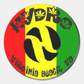 Rasta Hydro Ronde Sticker