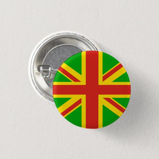 rasta-ingang ronde button 3,2 cm (Voorkant /achterkant)