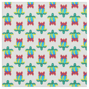 Rasta Island Colors Tribal Turtle Floral Stof
