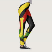 Rasta Jah Rastafari Red Gold Green Leggings (Droite)
