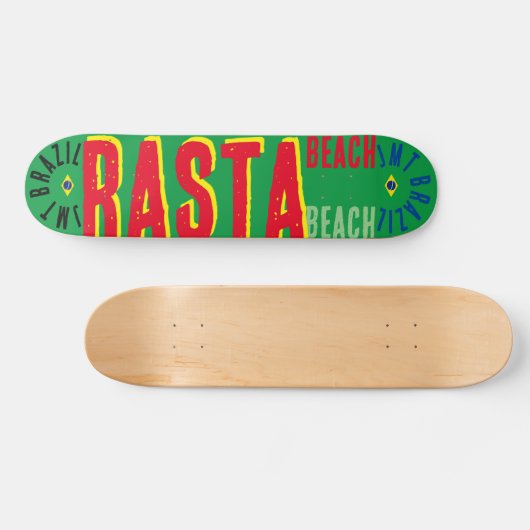 RASTA JMT BRAZIL 7 3/4" Skateboard Deck (Horz)