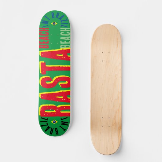 RASTA JMT BRAZIL 7 3/4" Skateboard Deck (Recto)
