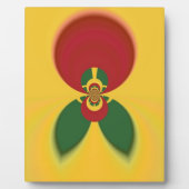 Rasta Kleuren Abstracte Art Print Fotoplaat (Voorkant)