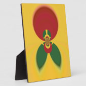 Rasta Kleuren Abstracte Art Print Fotoplaat (Zijkant)