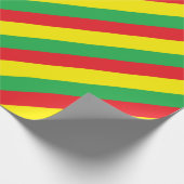 Rasta-kleuren Cadeaupapier (Hoek)