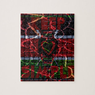 Rasta-kleuren Legpuzzel