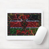 Rasta-kleuren Muismat (Met muis)