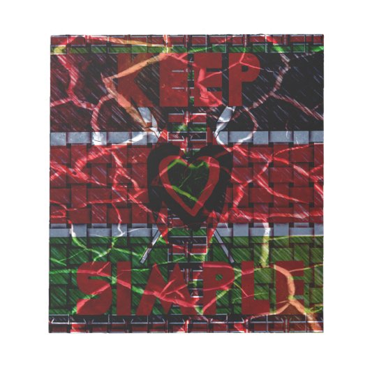 Rasta-kleuren Notitieblok (Voorkant)