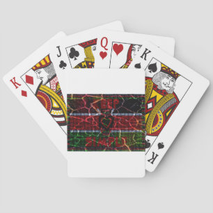 Rasta-kleuren Pokerkaarten