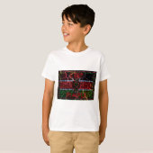 Rasta-kleuren T-shirt (Voorkant volledig)