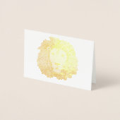 Rasta leeuw hoofd rood geel groen tekening Jamaica Folie Kaarten (Voorkant)