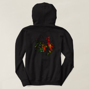 Rasta Leeuw Rugontwerp Hoodie