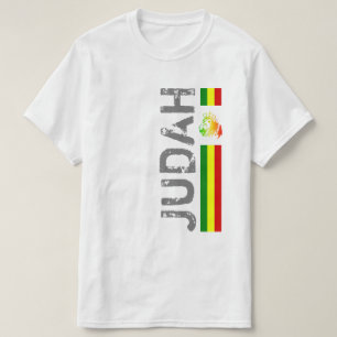 RASTA Leeuw van Juda Rood Goud Groen T-shirt