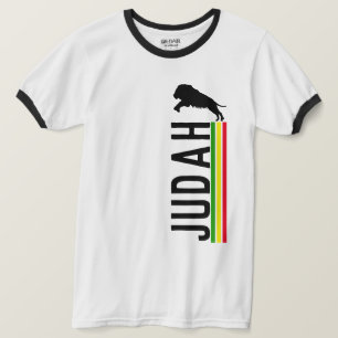 RASTA Leeuw van Juda Rood Goud Groen T-shirt