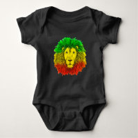 Rasta leeuwenkop rood geel groen tekening Jamaica